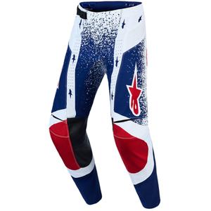 Pantalon de motocross Alpinestars Techstar Limited Edition Unity rouge-blanc-bleu