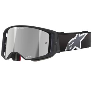 Alpinestars Supertech Corp Motocross Goggles noir et gris avec lentille argentée
