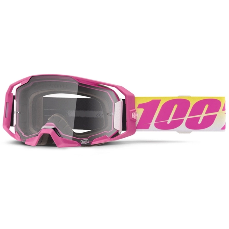 Lunettes de motocross 100% ARmatic Sellars avec plexiglas transparent