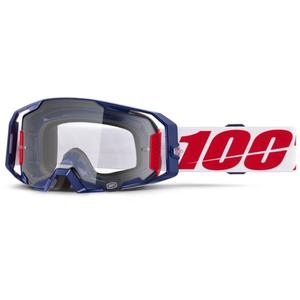 Lunettes de motocross 100% ARmatic Mach Z avec plexi transparent