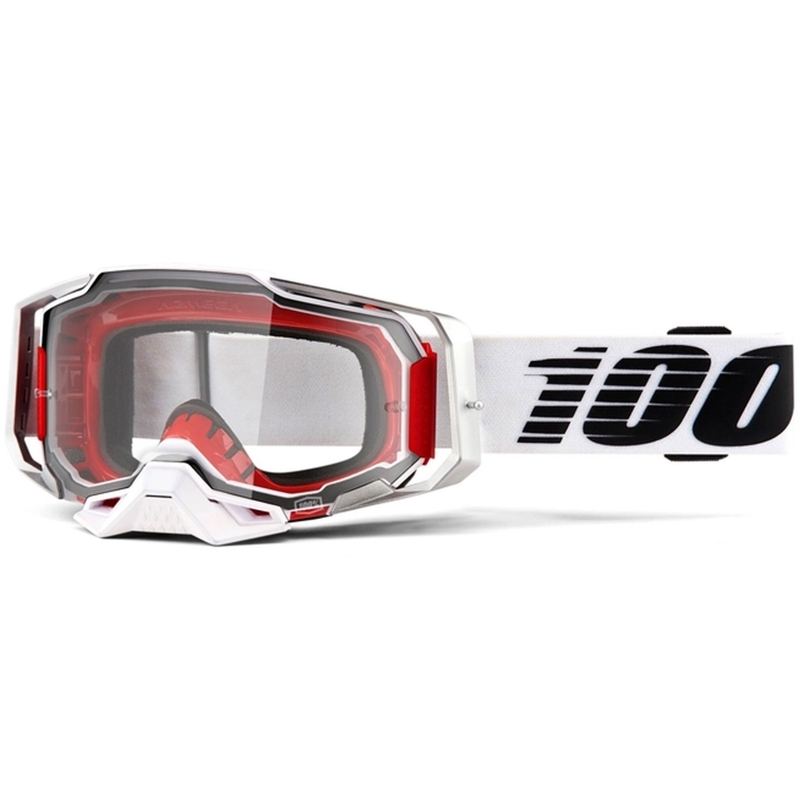 Lunettes de moto-cross 100% ARMEGA Lightsaber (plexi transparent)