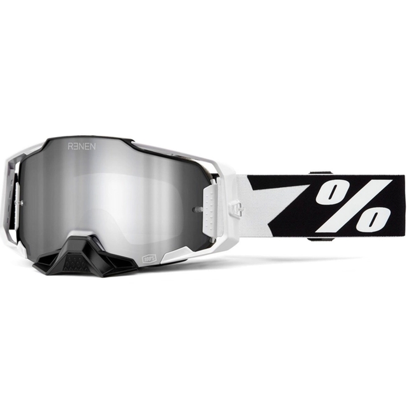 Lunettes de motocross 100% - USA ARMEGA Renen plexi argenté