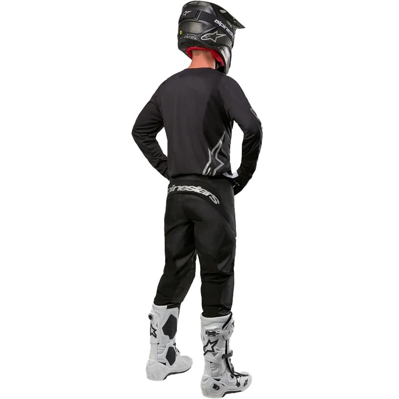 Pantalon motocross Alpinestars Fluid Graphite noir-argent
