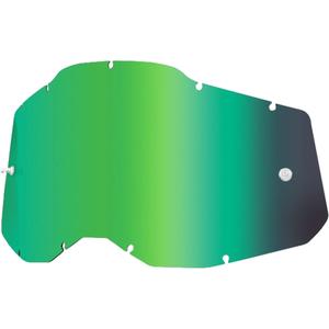 Plexi 100% Racecraft 2/Accuri 2/Strata 2 vert miroir (Anti-buée)