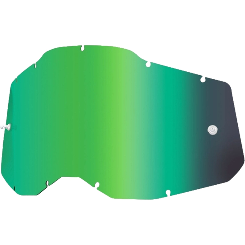 Plexi 100% Racecraft 2/Accuri 2/Strata 2 vert miroir (Anti-buée)
