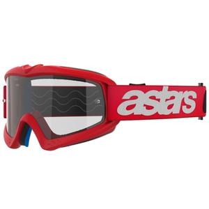Lunettes de motocross Alpinestars Vision Youth Blaze rouge pour enfants avec lentille claire