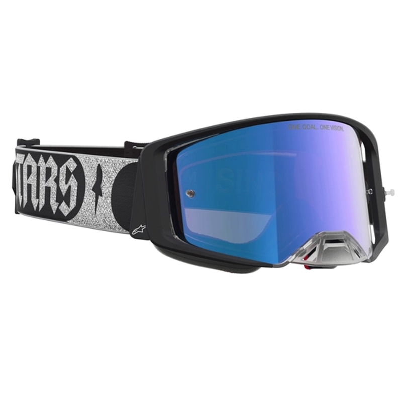 Lunettes de motocross Alpinestars Supertech Atrox noir et argent