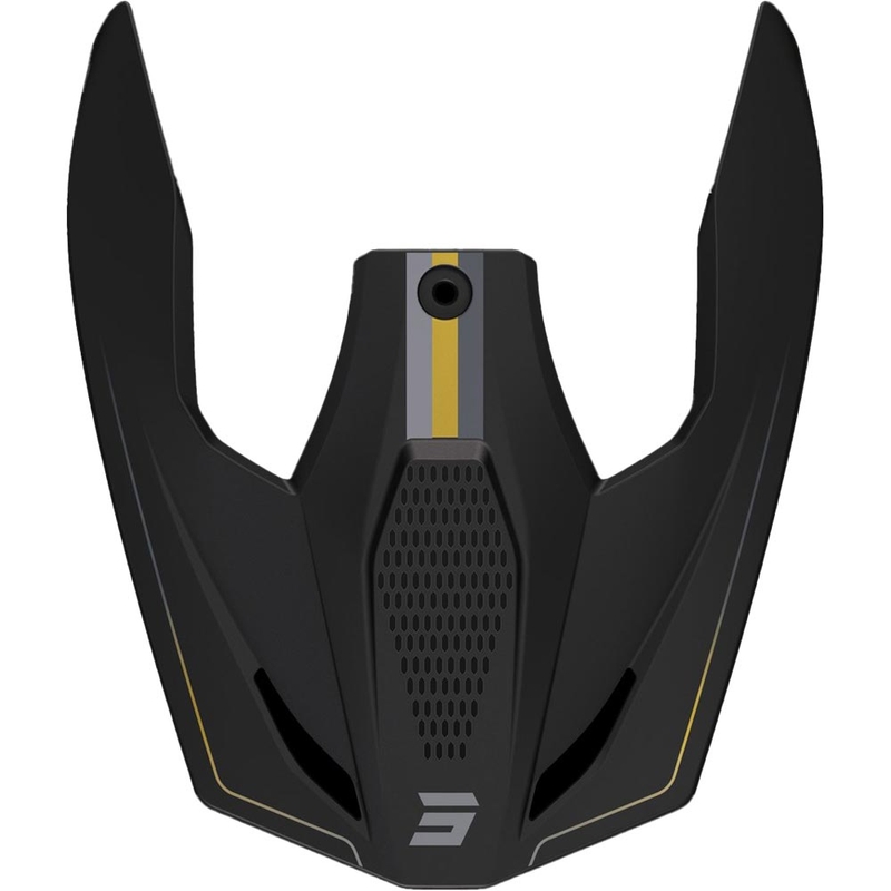 Visière pour casques Shot Furious, noir mat et or