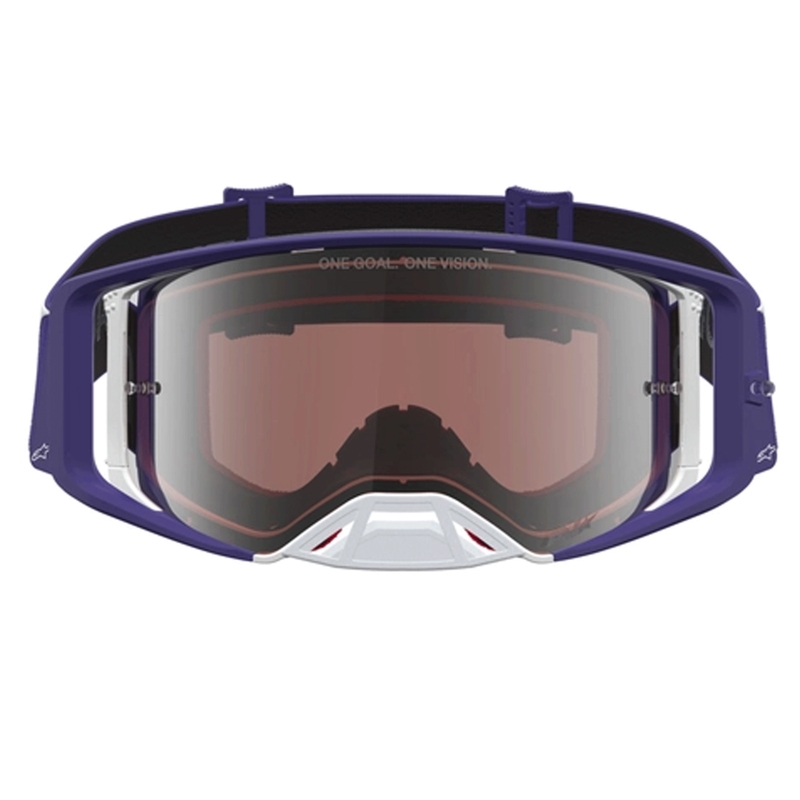 Lunettes de motocross Alpinestars Supertech Atrox bleu et blanc