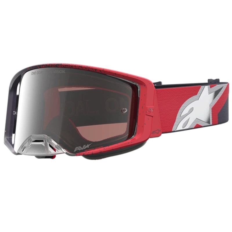 Lunettes de motocross Alpinestars Supertech noires et rouges