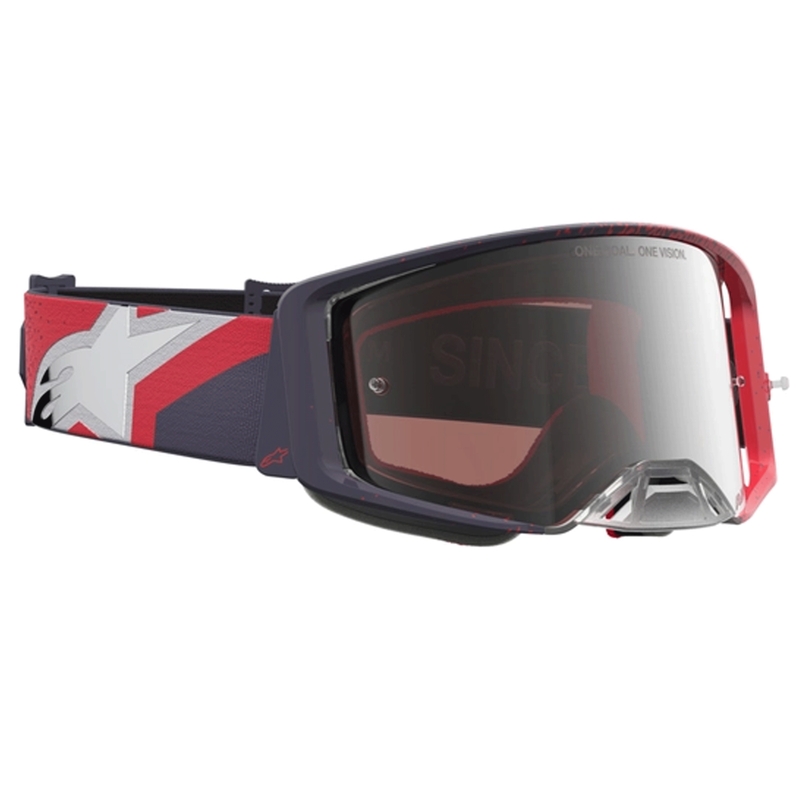 Lunettes de motocross Alpinestars Supertech noires et rouges
