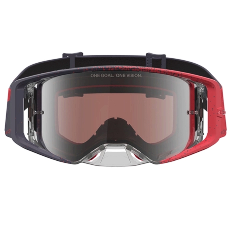Lunettes de motocross Alpinestars Supertech noires et rouges
