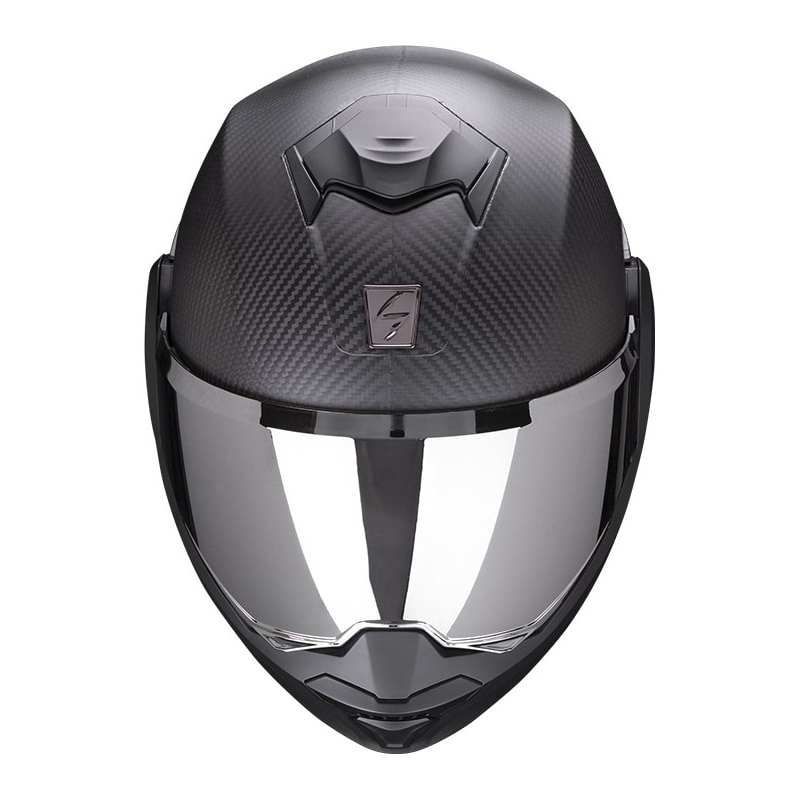 Casque modulable Scorpion EXO-TECH EVO Carbon, noir mat - II. qualité