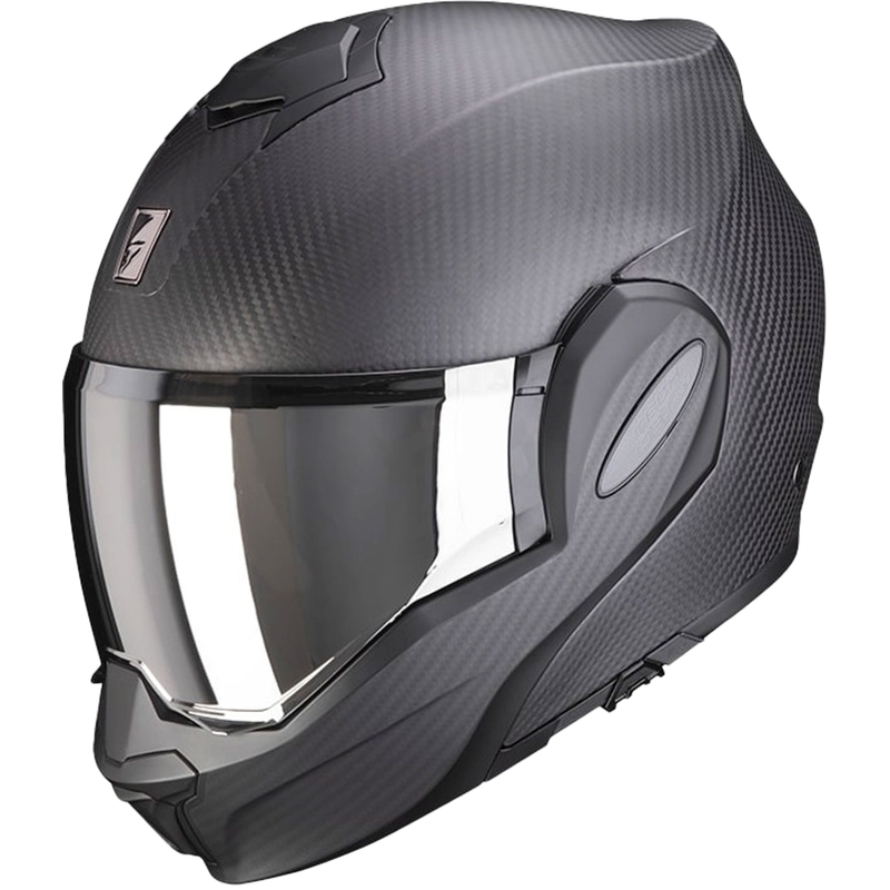 Casque modulable Scorpion EXO-TECH EVO Carbon, noir mat - II. qualité