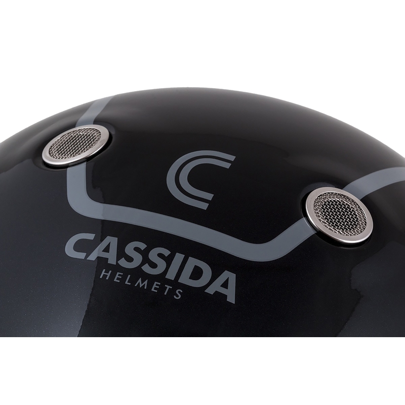 Casque intégral de moto Cassida Fibre Jawa Sport noir-argent-rouge 2 - II. qualité