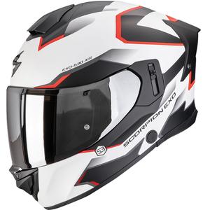 Casque moto intégral Scorpion EXO-530 Air Clip blanc mat-noir-rouge - II. qualité