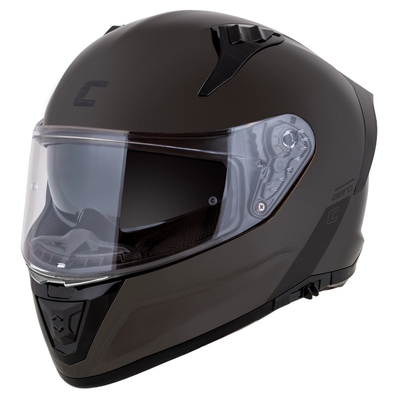 Casque intégral de moto Cassida Aero Super Mono, noir brillant chromé - II. qualité