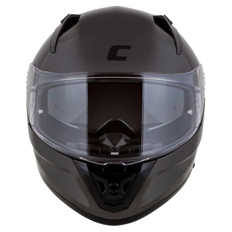 Casque intégral de moto Cassida Aero Super Mono, noir brillant chromé - II. qualité