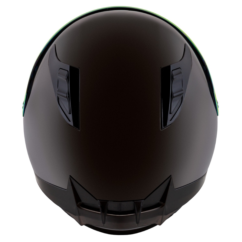 Casque intégral de moto Cassida Aero Super Mono, noir brillant chromé - II. qualité