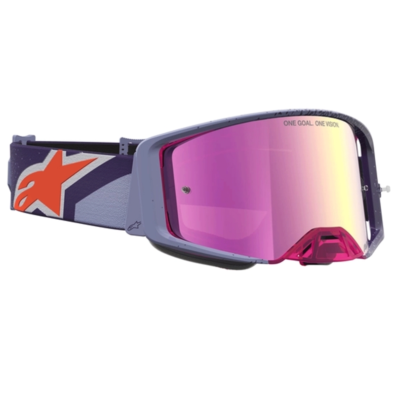 Lunettes de motocross Alpinestars Supertech Hiten violet-rouge