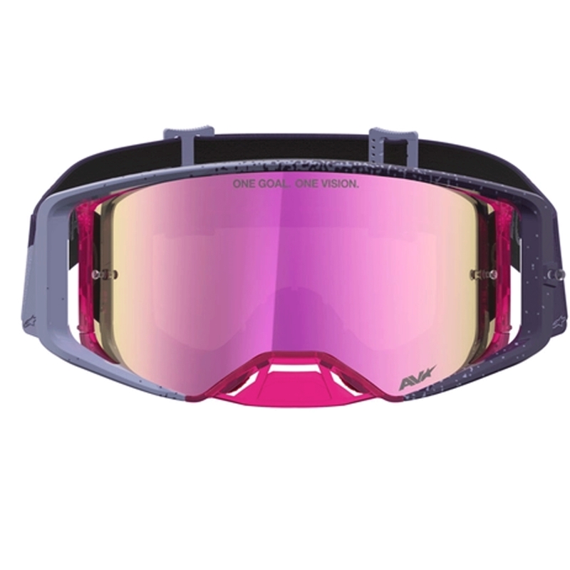 Lunettes de motocross Alpinestars Supertech Hiten violet-rouge