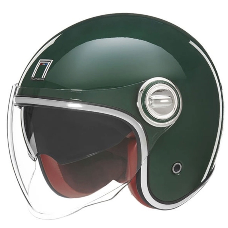 Casque moto ouvert NOX PREMIUM Heritage vert - II. qualité
