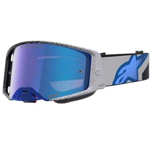 Lunettes de motocross Alpinestars Supertech Hiten noir et bleu