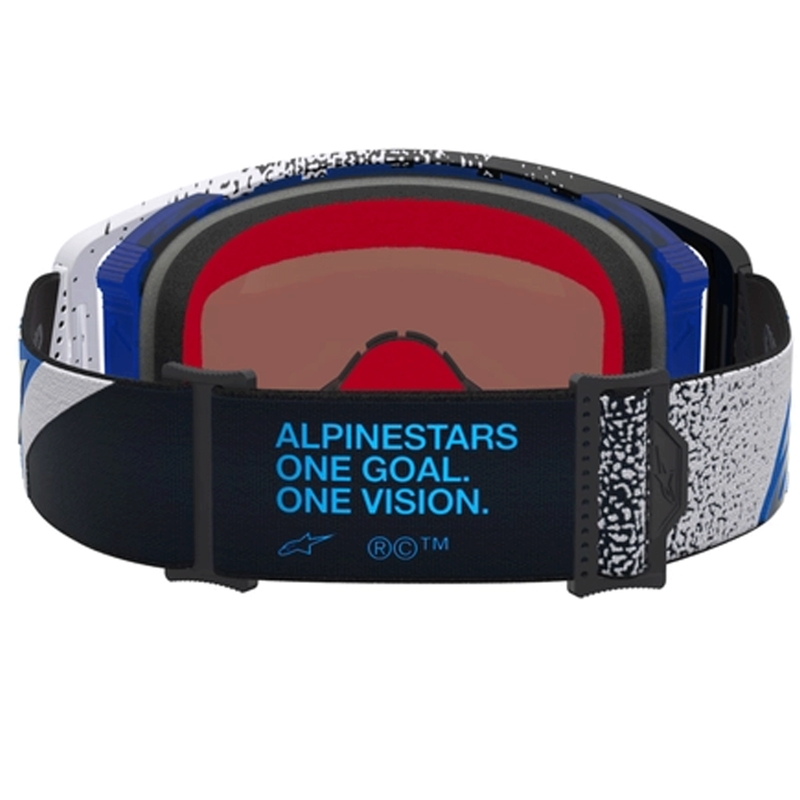 Lunettes de motocross Alpinestars Supertech Hiten noir et bleu