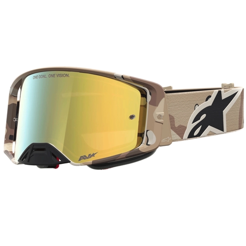 Lunettes de motocross Alpinestars Supertech Lone camouflage sable