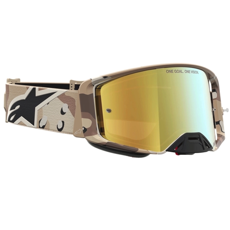 Lunettes de motocross Alpinestars Supertech Lone camouflage sable
