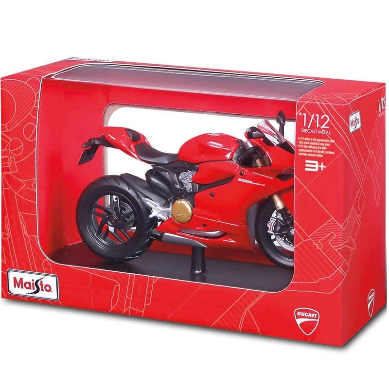 Maisto Ducati 1199 Panigale modèle de moto 1:12 rouge