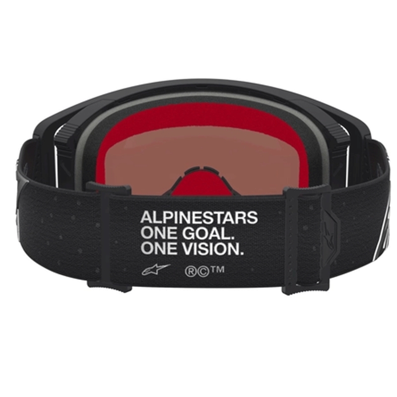 Lunettes de motocross Alpinestars Supertech Vesta noir mat et argent