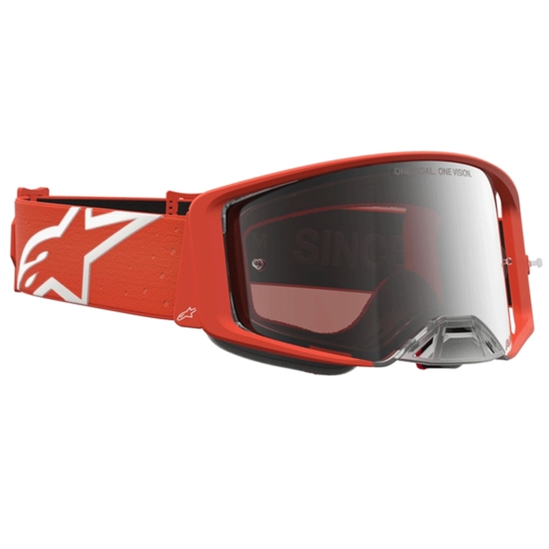 Lunettes de motocross Alpinestars Supertech Vesta orange et argent