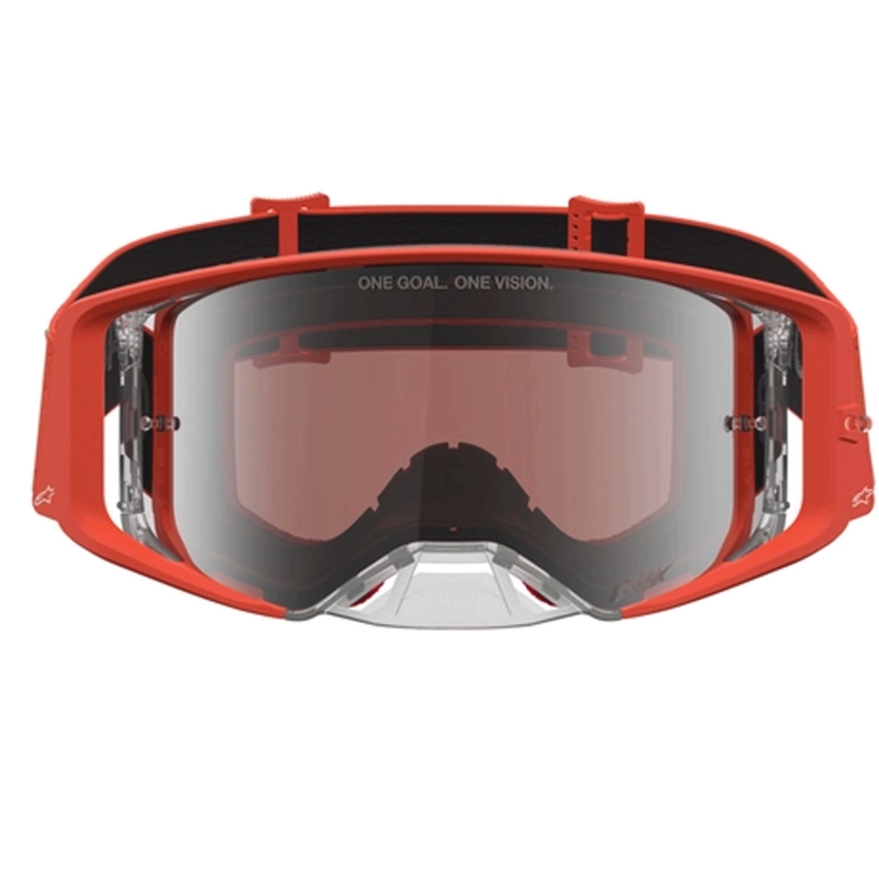 Lunettes de motocross Alpinestars Supertech Vesta orange et argent