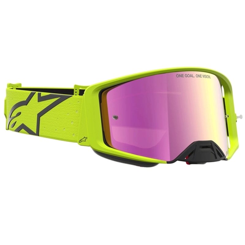 Lunettes de motocross Alpinestars Supertech Vesta jaune fluo et noir