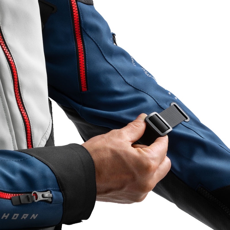 Blouson de moto Rebelhorn Hardy 3.0 bleu-gris-rouge 2 - II. qualité
