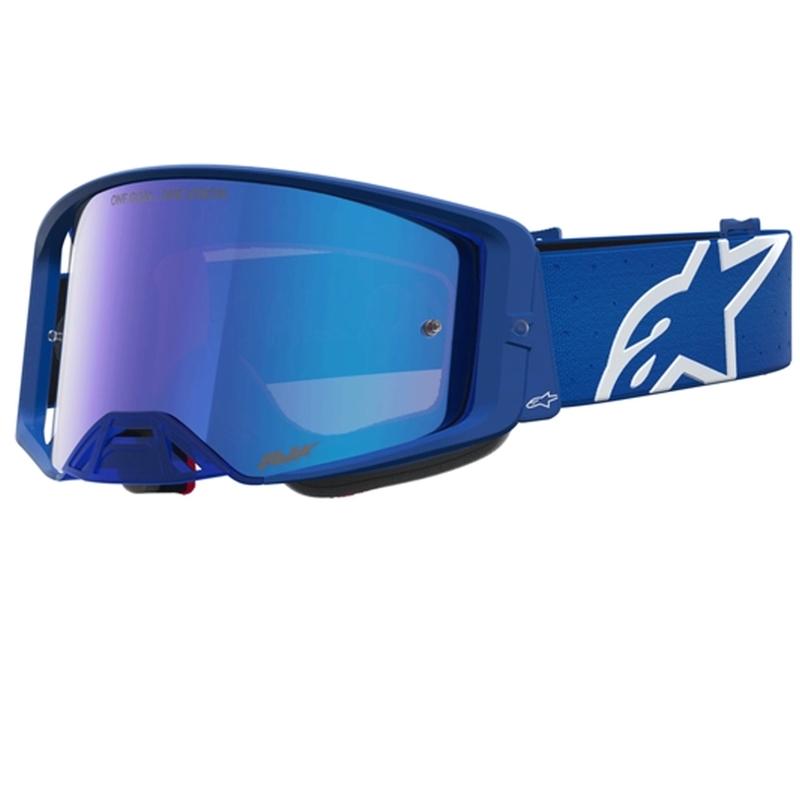 Lunettes de motocross Alpinestars Supertech Vesta bleu-blanc