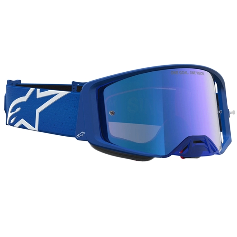 Lunettes de motocross Alpinestars Supertech Vesta bleu-blanc