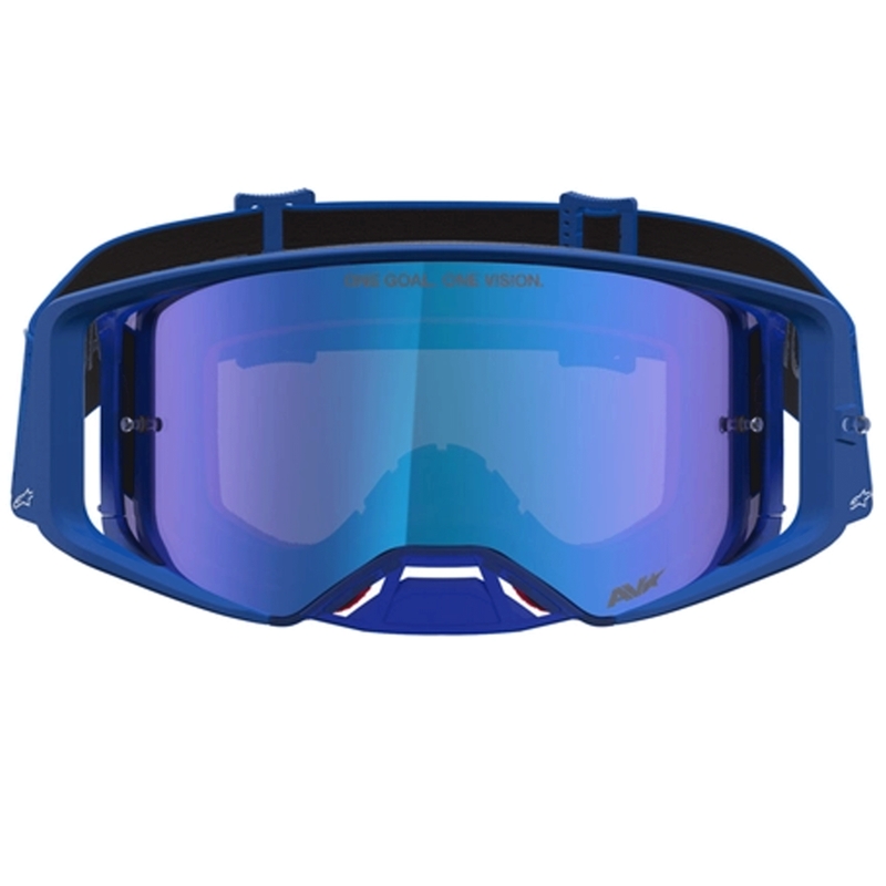 Lunettes de motocross Alpinestars Supertech Vesta bleu-blanc