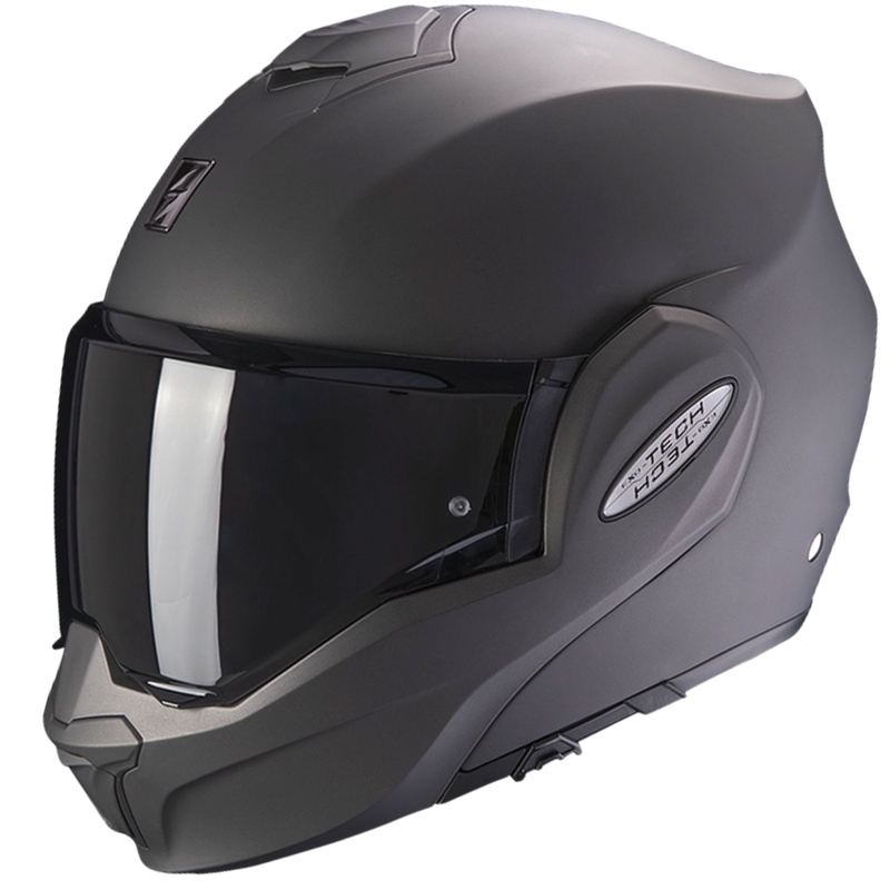 Casque moto pliable Scorpion EXO-TECH EVO Solid anthracite mat - II. qualité