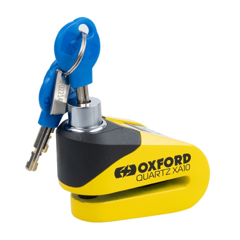 Antivol de disque Oxford Quartz Alarm XA10 jaune-noir - II. qualité