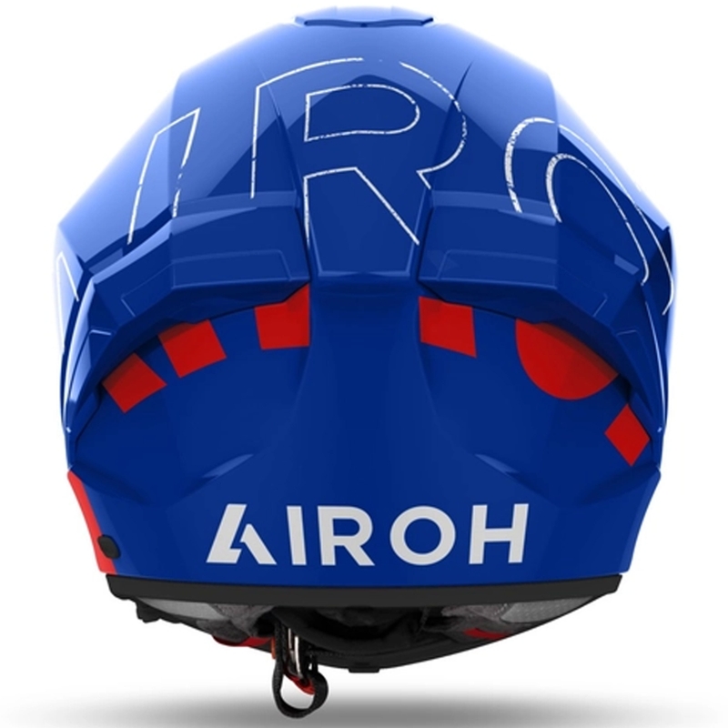 Casque moto intégral Airoh MATRYX Scope bleu-rouge