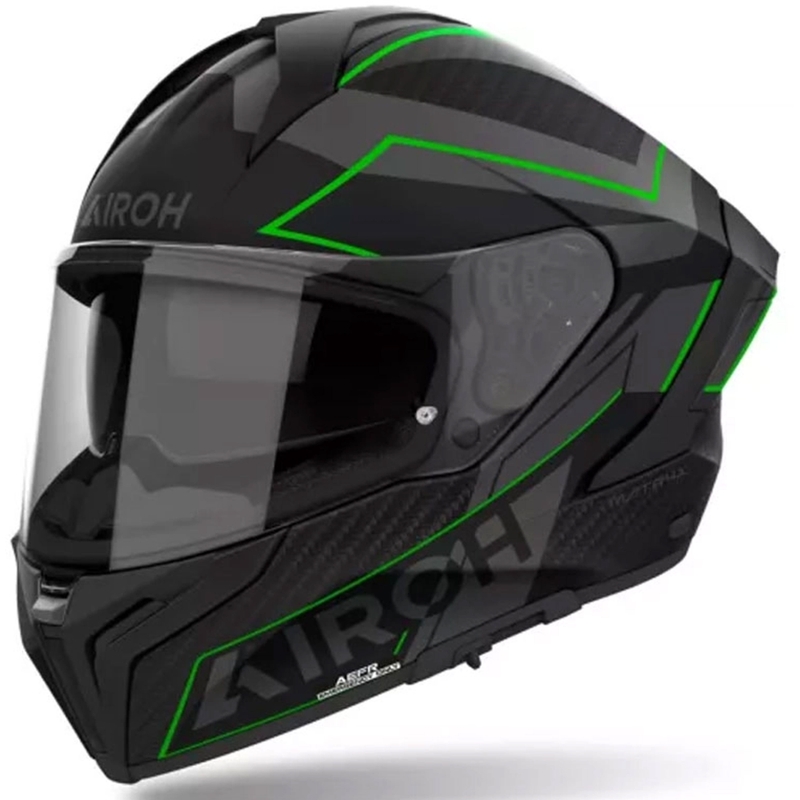 Casque moto intégral Airoh MATRYX Sentinel vert mat