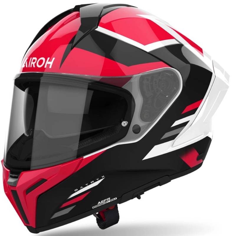 Casque moto intégral Airoh MATRYX Thron rouge