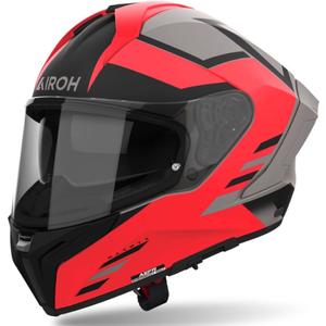 Casque moto intégral Airoh MATRYX Thron matt orange