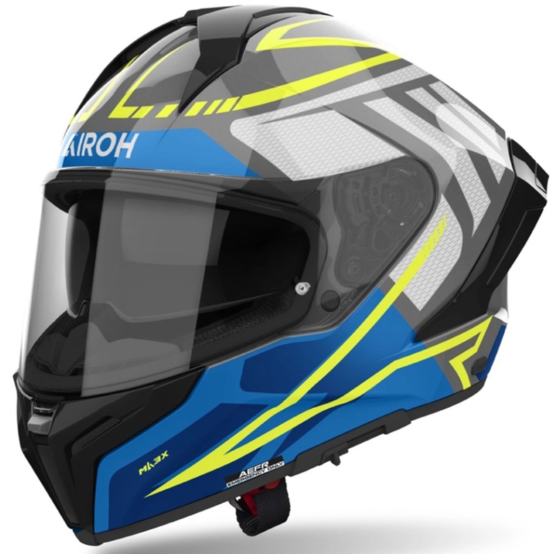 Casque moto intégral Airoh MATRYX Rider bleu brillant