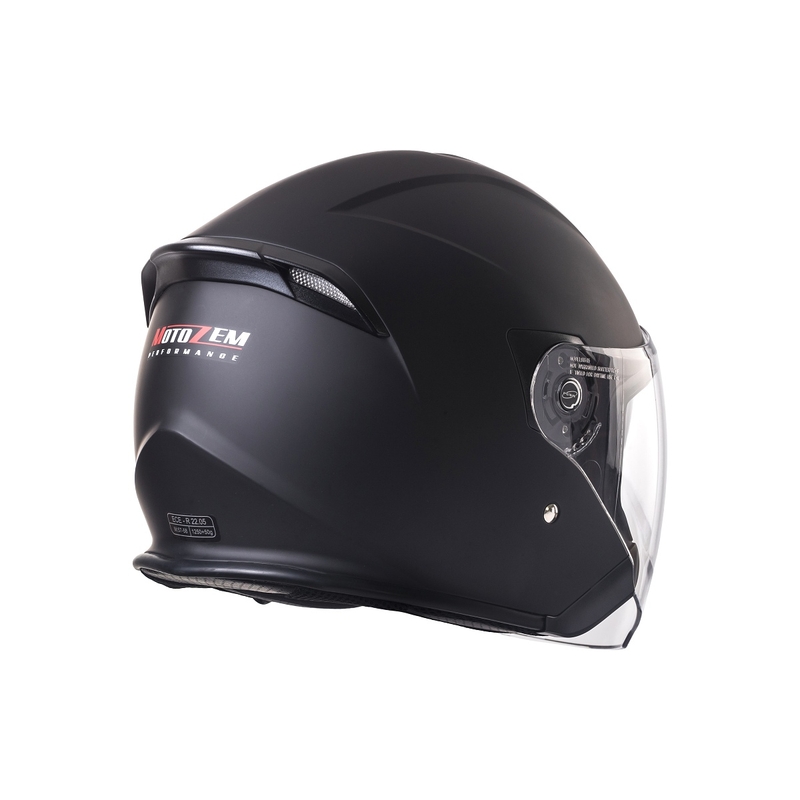 Casque moto ouvert Street Racer SR 01 MotoZem Performance noir soldes