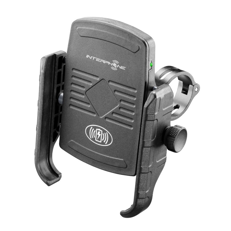 Support universel pour téléphone portable Interphone Motocrab avec chargement sans fil