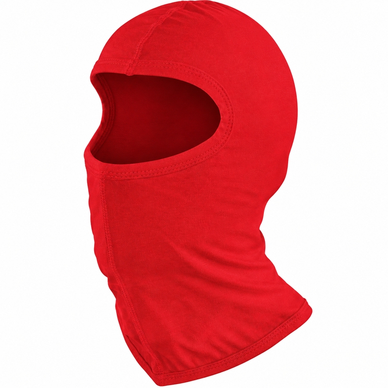 Capuche de moto sous le casque Louis rouge