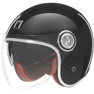 Casque moto jet NOX PREMIUM Heritage noir - II. qualité